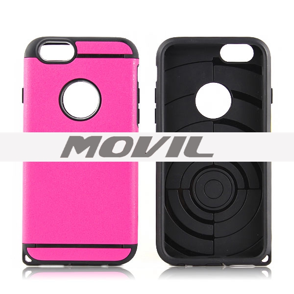 NP-2437 2 en 1 tpu    pc funda  para Apple iPhone 6-14